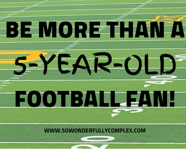 The 5-year-old football fan